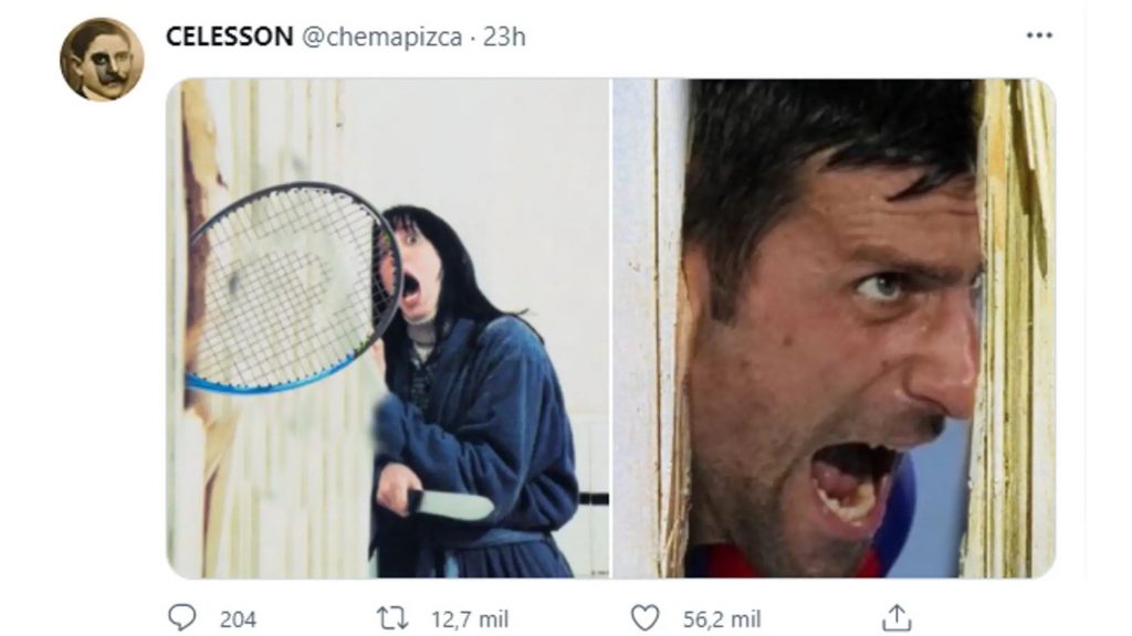 One example of Djokovic memes